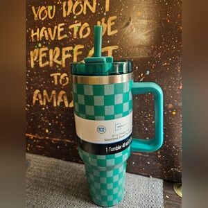 Mainstays Stainless Steel Tumbler 40 oz Green New